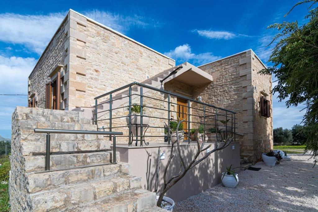 Stone Villa Halepa With Panoramic View. Neon Khorion  外观 照片