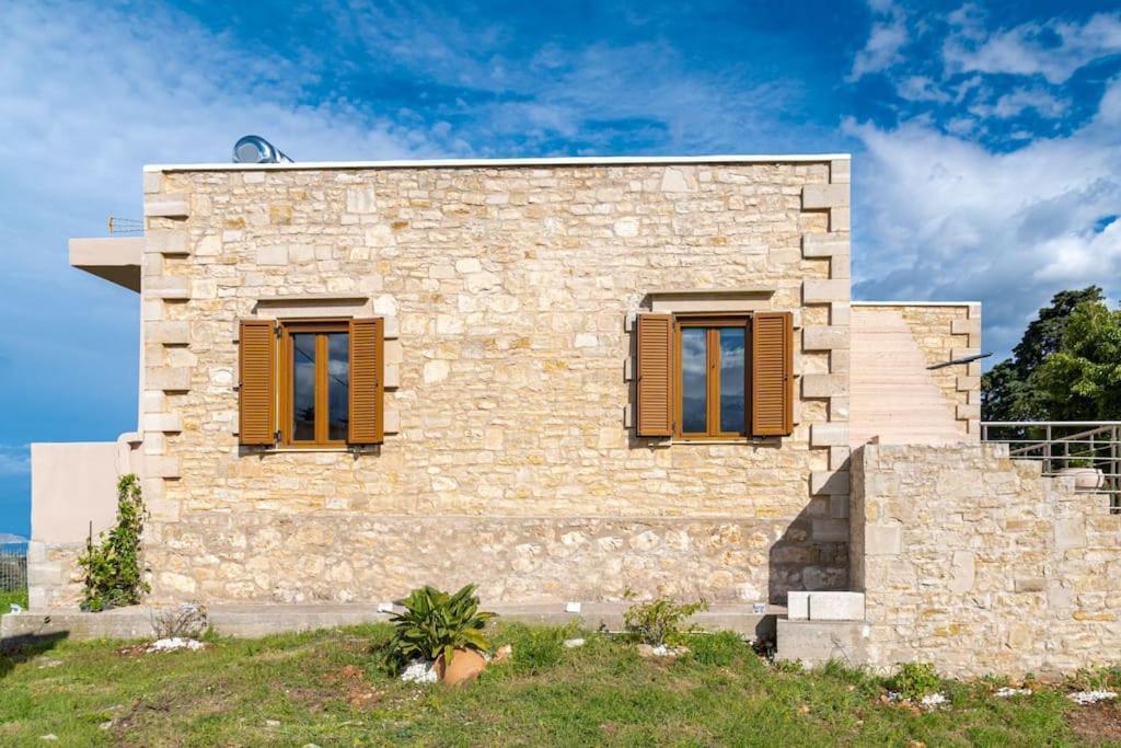 Stone Villa Halepa With Panoramic View. Neon Khorion  外观 照片