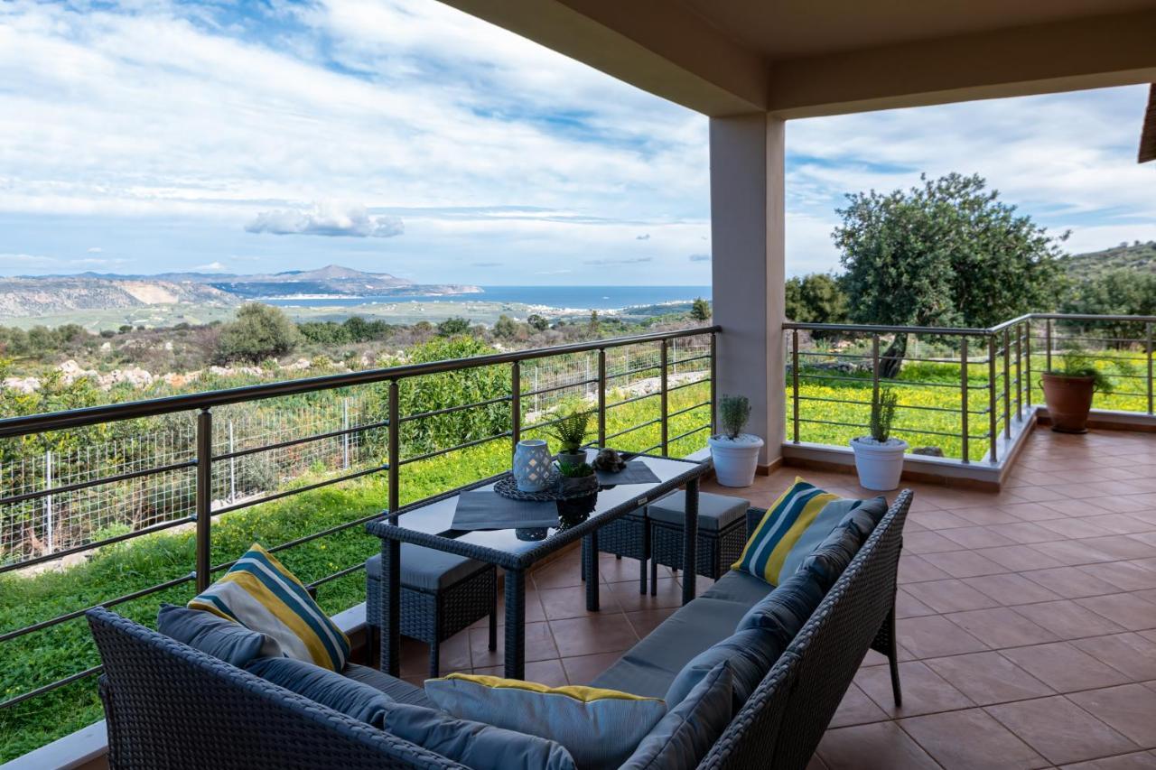 Stone Villa Halepa With Panoramic View. Neon Khorion  外观 照片