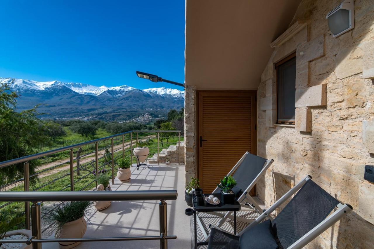 Stone Villa Halepa With Panoramic View. Neon Khorion  外观 照片