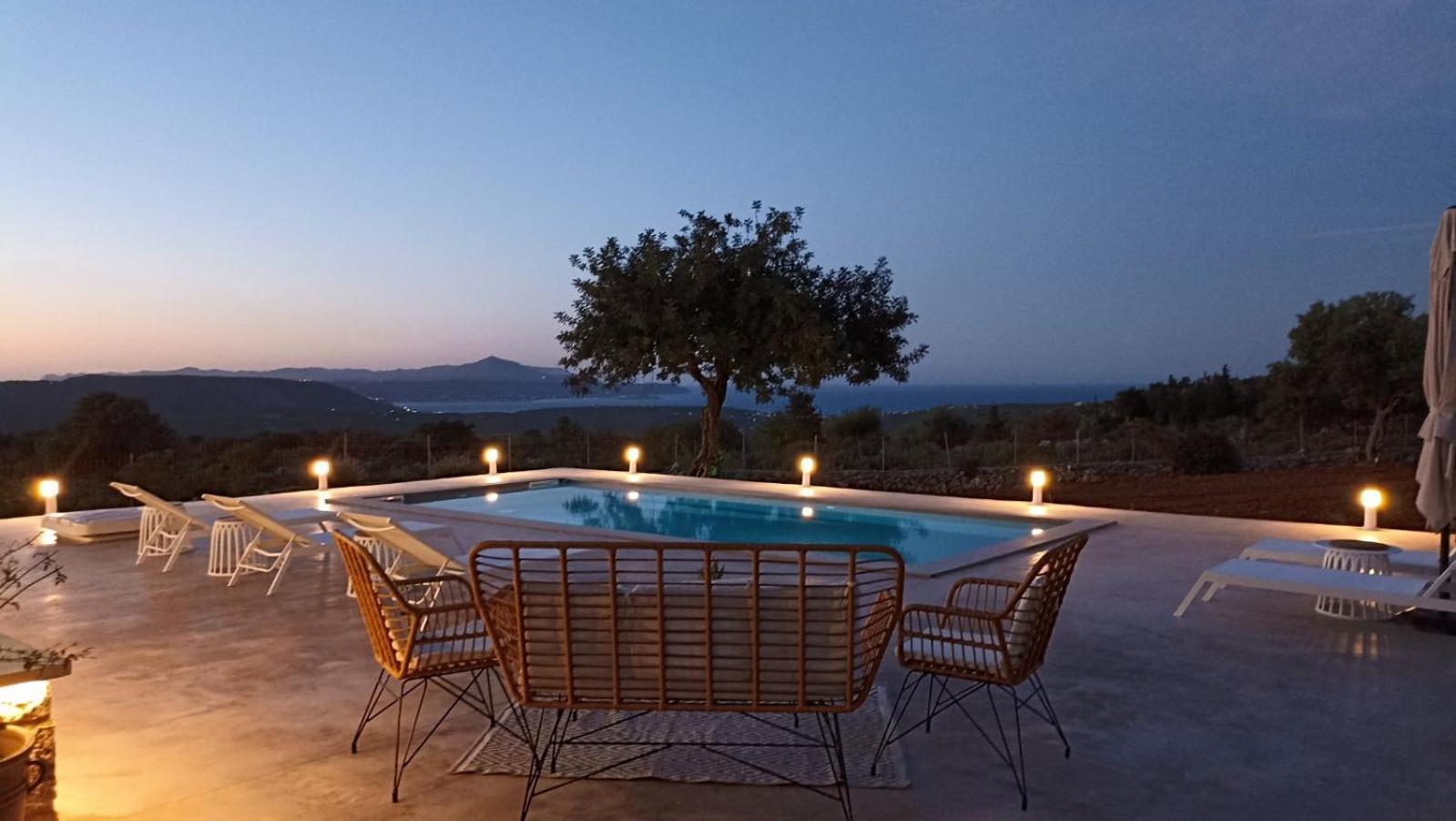 Stone Villa Halepa With Panoramic View. Neon Khorion  外观 照片