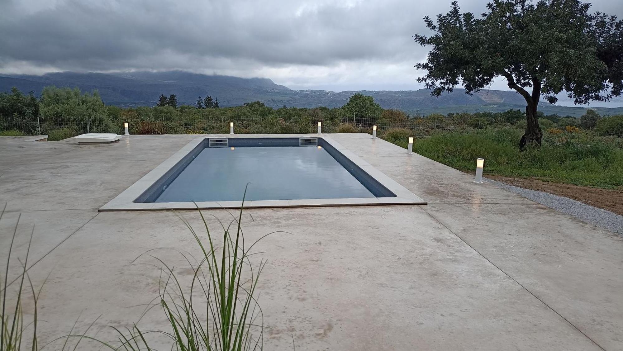 Stone Villa Halepa With Panoramic View. Neon Khorion  客房 照片