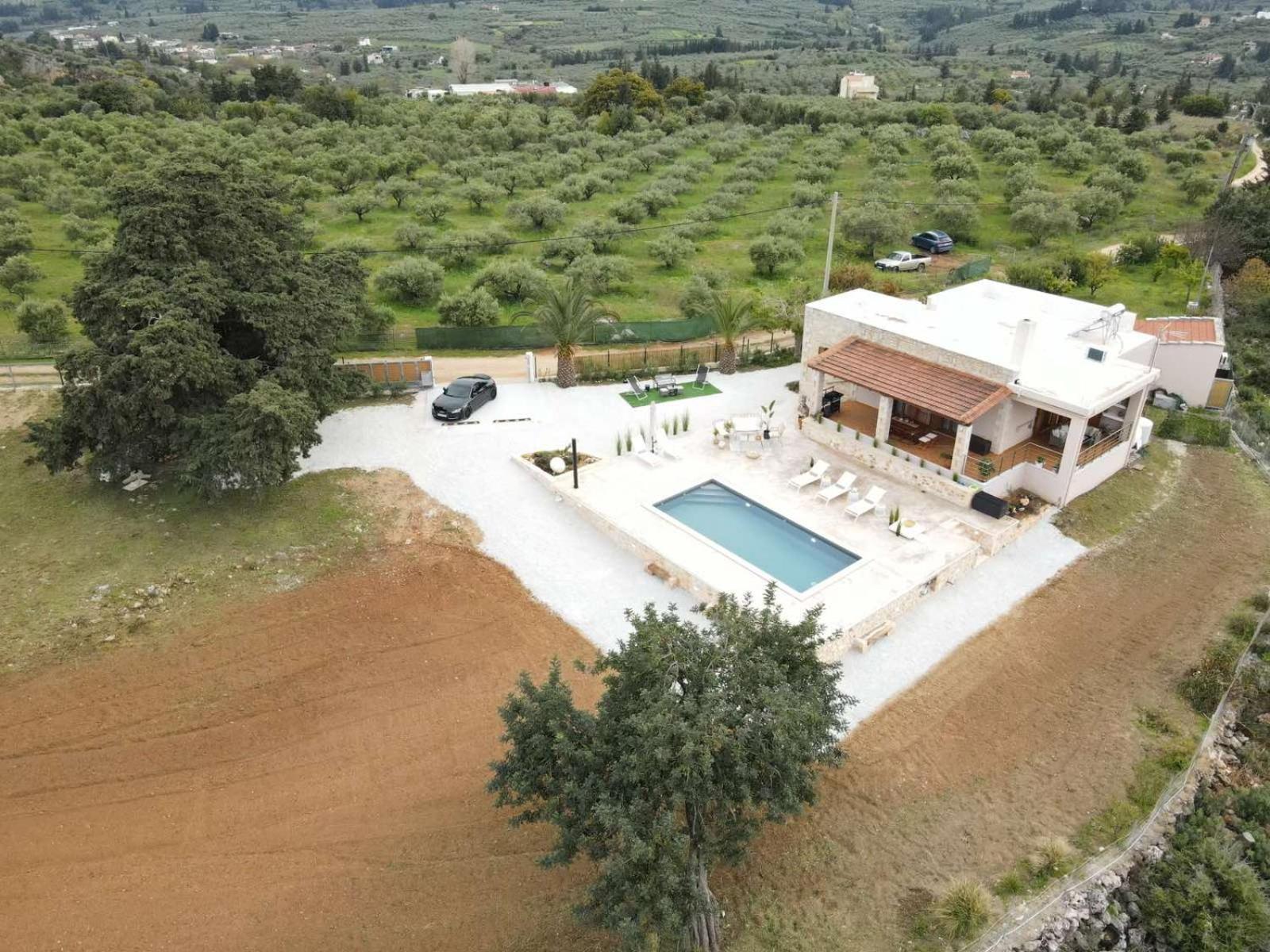 Stone Villa Halepa With Panoramic View. Neon Khorion  外观 照片