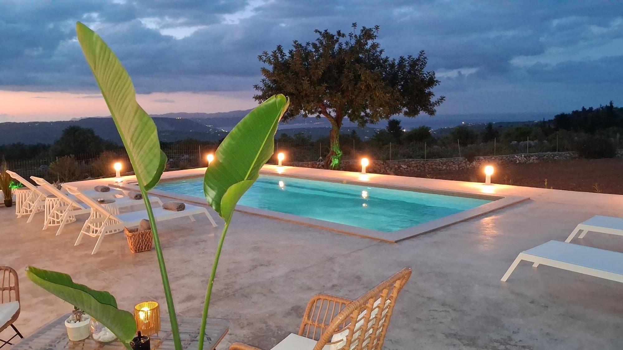 Stone Villa Halepa With Panoramic View. Neon Khorion  外观 照片