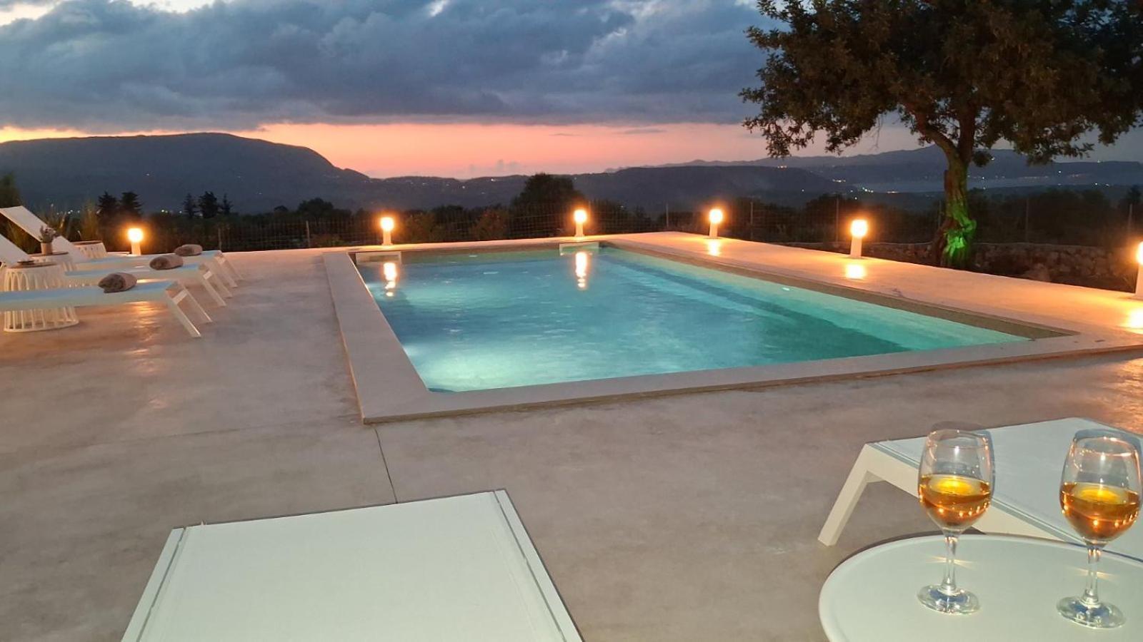 Stone Villa Halepa With Panoramic View. Neon Khorion  外观 照片