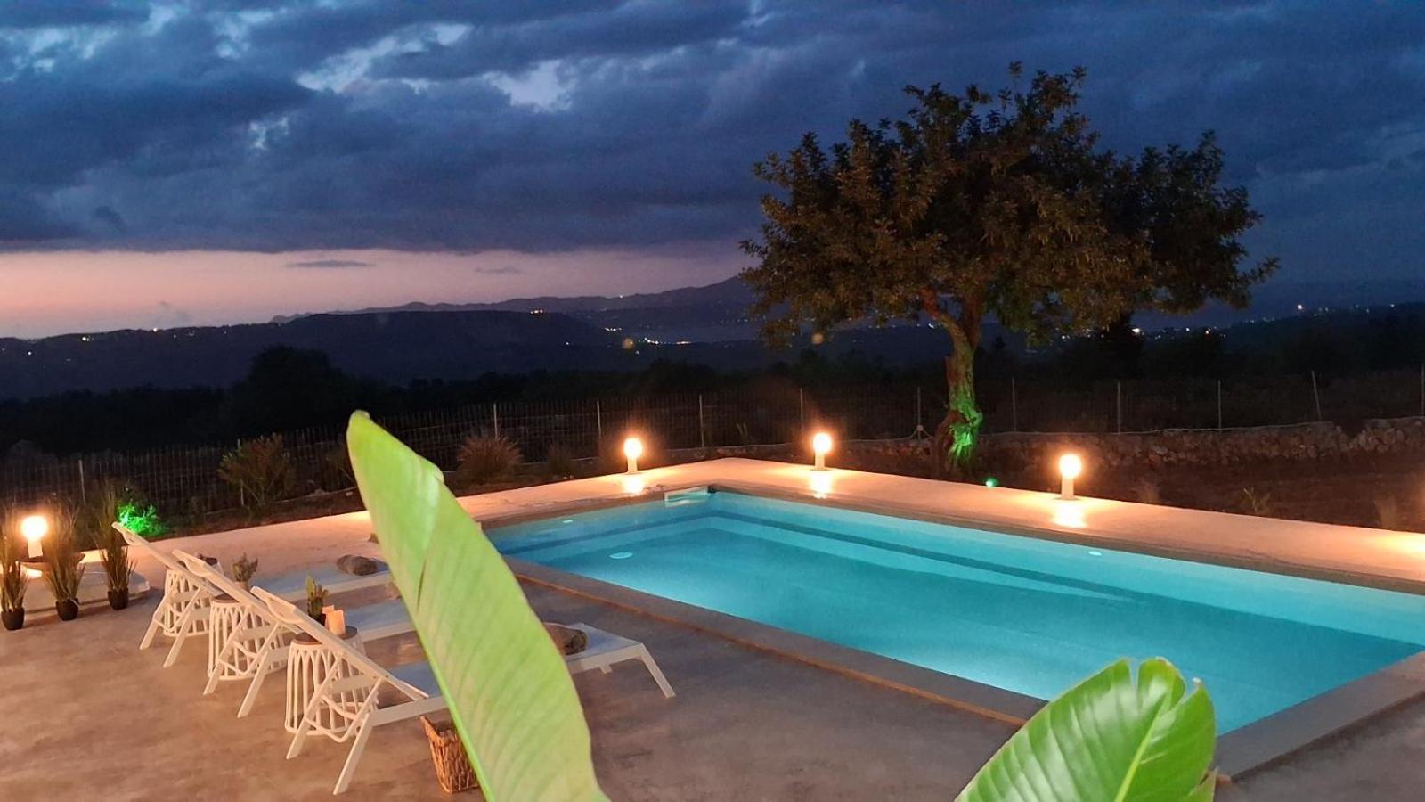 Stone Villa Halepa With Panoramic View. Neon Khorion  外观 照片